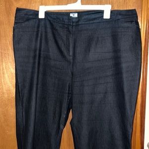 Blue Plus Size Wide Leg Jeans